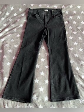 Women’s Black Flare Jeans - Classic High-Rise
